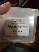 Mängden socker i Noix de muscade