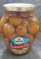 Mängden socker i Mirabelles au sirop