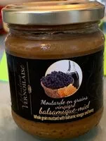 Mängden socker i Moutarde en grains vinaigre balsamique miel