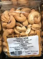 Mängden socker i Noix de cajou Grillée