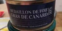 Mängden socker i Médaillon de foie gras de canard