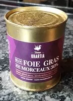Mängden socker i Bloc Foie gras avec morceaux 30%