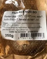 Mängden socker i Pain aux noix Bio