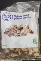 Mängden socker i Noix du Brésil