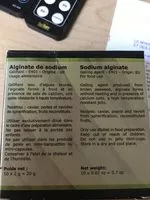 Mängden socker i Alginate de sodium
