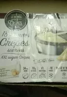 Mängden socker i Crêpe sucrées