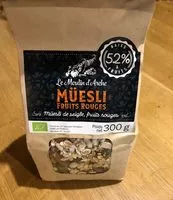 Mängden socker i Muesli fruits rouges