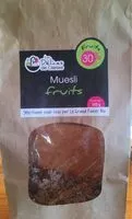 Mängden socker i Muesli fruits