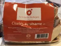 Mängden socker i Ciseles au sesame