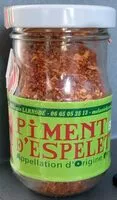 Mängden socker i Piment d’Espelette AOP