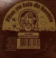 Mängden socker i Flan au lait de brebis vanille caramel