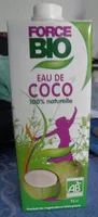 Mängden socker i Eau de coco Force Bio