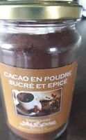 Mängden socker i Cacao en Poudre Sucré et épicé