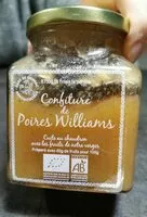 Mängden socker i Confiture de poires williams