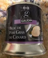 Mängden socker i Bloc de foie gras de Canard