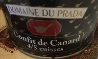 Mängden socker i Confit de canard 4/5 cuisses