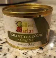 Mängden socker i Rillettes d'oie confites