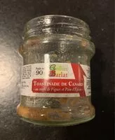 Mängden socker i Toastinade De Canard Au Confit De Figues Et Pai?