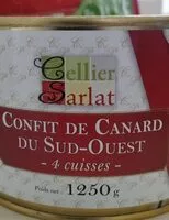 Mängden socker i Confit de canard du sud ouest