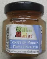 Mängden socker i Confit de Poires au Piment d'Espelette