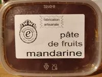 Mängden socker i Pate de fruits Mandarine