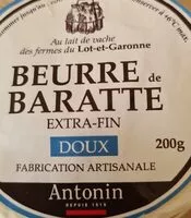 Mängden socker i Beurre de Baratte