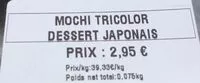 Mängden socker i Mochi Tricolor
