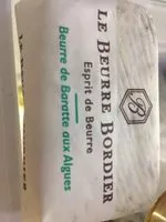 Mängden socker i Beurre Bordier aux algues