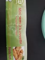 Mängden socker i Mini nems à la crevette precuits surgelés