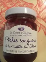 Mängden socker i Confiture de Pêche sanguines de la vallée du Rhône