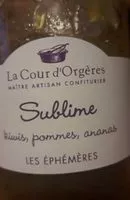 Mängden socker i Confiture sublime kiwis, pommes, ananas