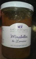 Mängden socker i Confiture mirabelles de Lorraine