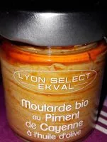 Mängden socker i Moutarde bio au Piment de Cayenne à l'huile d'olive