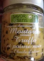 Mängden socker i Moutarde saveur truffe et poivre noir