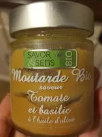 Mängden socker i Moutarde Bio Saveur Tomate Et Basilic 130 Gr