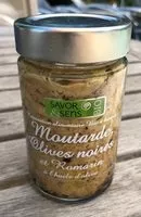 Mängden socker i Moutardes olives noires, romarin a l'huile d'olive