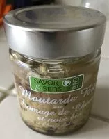Mängden socker i Moutarde bio au fromage de chevre et noix bio à l'huile d'olive