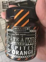Mängden socker i Pâte à tartiner noir pépites d'orange