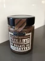 Mängden socker i Pâte à tartiner lait et éclats de noisettes