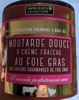 Mängden socker i Moutarde douce & crème fraîche au foie gras
