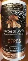 Mängden socker i Flocons de saveurs préparation aromatisante à base de cèpes