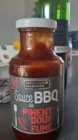 Mängden socker i Sauce BBQ au piment doux fumé