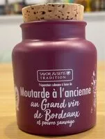 Mängden socker i Moutarde à l'ancienne  au grand vin de bordeaux