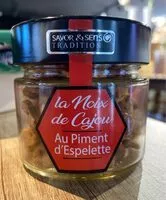 Mängden socker i Noix de cajou au piment d'espelette