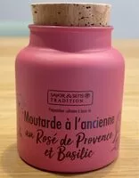 Mängden socker i Moutarde à l'ancienne au Rosé de Provence et Basilic