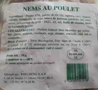 Mängden socker i Nems au poulet