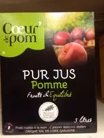 Mängden socker i Pur Jus de Pommes Naturel Bib 3L Cœur de Pom'