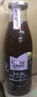 Mängden socker i Jus Pomme Pruneau 75cl Cœur de Pom'
