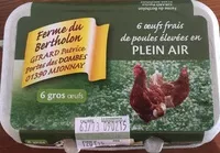 Mängden socker i 6 Œufs Frais de Poules Élevées en Plein Air