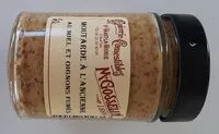 Mängden socker i Moutarde à l'ancienne au miel et oignons fumés